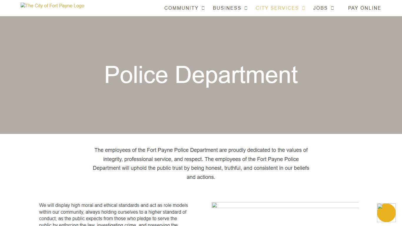 Police Department - The City of Fort Payne